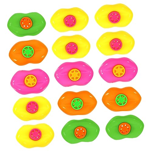 minkissy 20 Stück Teiliges Bunte Kunststoff Lippenpfeifen für Leichte und Sichere Partyspielzeuge für Geburtstagsfeiern Weihnachten und Freizeit Fördert Spielerisch Aufmerksamkeit und von minkissy