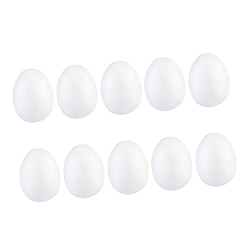minkissy 20 Stück Teiliges Ei Weiß zum Bemalen DIY Ostereier Basteln für zu Ostern Vielseitige Dekoration für Fest und Familienaktivitäten von minkissy