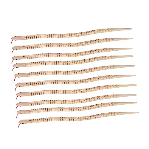 minkissy 20 Stück Teiliges Flexible Gelenk Holzschlangen für Realistische Natürliche Holz Schlangenspielzeuge für Halloween Kinderpartys und Mitgebsel minkissy 20 Stück Teiliges Flexible Gelenk Holzschlangen für Realistische Natürliche Holz Schlangenspielzeuge für Halloween Kinderpartys und Mitgebsel von minkissy