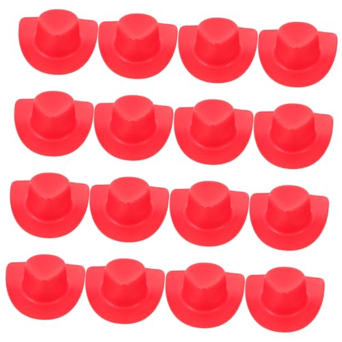 minkissy 20 Stück Teiliges Mini Cowgirl Hüte aus Kunststoff Rote Miniaturen für Puppenhäuser Western partydekoration DIY Bastelbedarf Leichte Modische Miniaturhüte für Kreative Szenen und minkissy 20 Stück Teiliges Mini Cowgirl Hüte aus Kunststoff Rote Miniaturen für Puppenhäuser Western partydekoration DIY Bastelbedarf Leichte Modische Miniaturhüte für Kreative Szenen und von minkissy