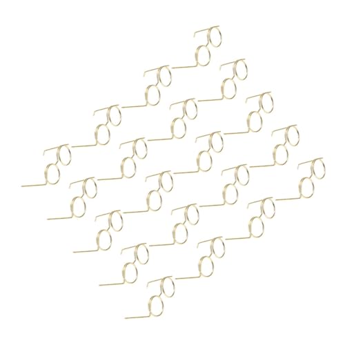 minkissy 20 Stück Teiliges Mini Puppenbrillen aus Metall Leichte Dekorative Brillen ohne Gläser Langlebige DIY Puppenzubehör für Puppenhaus und Kostüm Goldfarbene Runde Rahmen für minkissy 20 Stück Teiliges Mini Puppenbrillen aus Metall Leichte Dekorative Brillen ohne Gläser Langlebige DIY Puppenzubehör für Puppenhaus und Kostüm Goldfarbene Runde Rahmen für von minkissy