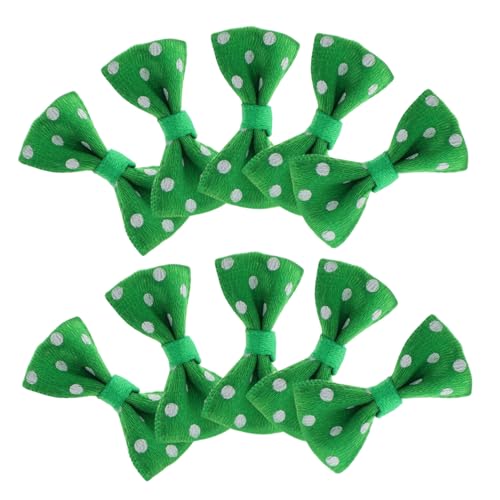 minkissy 20 Stück Teiliges Mini Puppenfliegen Vorgebundene Krawatten für Puppenhaus DIY Bastelbedarf St Patricks Day Accessoire Miniatur Schleifen Modell Puppenkostüm Zubehör von minkissy