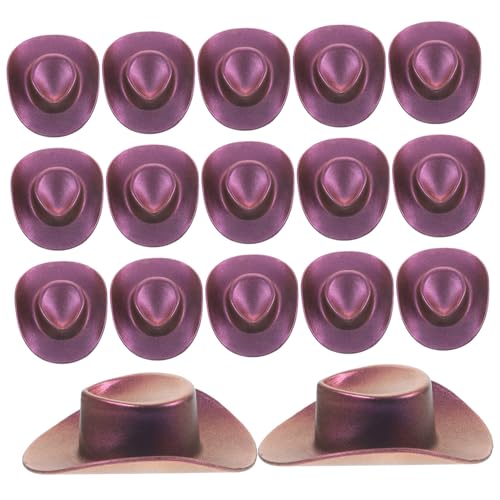 minkissy 20 Stück Teiliges Miniatur Mini Cowboyhüte aus Farbverlauf Gold Rot Puppendekoration für Puppenhaus und Partyaccessoire minkissy 20 Stück Teiliges Miniatur Mini Cowboyhüte aus Farbverlauf Gold Rot Puppendekoration für Puppenhaus und Partyaccessoire von minkissy