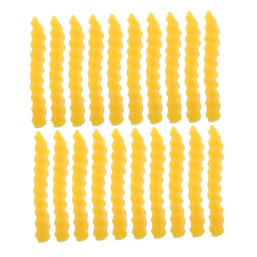 minkissy 20 Stück Teiliges Realistische Fake French Fries Stabile Struktur Detailgetreue Künstliche Pommes Frites Modelle als Fotorequisite Dekoration für Küche Party Snackbars von minkissy