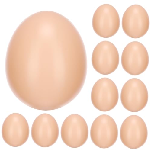 minkissy 20 Stück Unbemalte Kunststoffeier für Ostern DIY Malerei Kunsthandwerk und Dekoration für Kreative Bastelprojekte und Kinderaktivitäten von minkissy