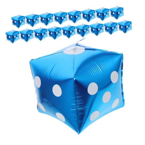 minkissy 20 Stück Würfel Folienballons Blau Wiederverwendbare Leichte Aluminium Folien Partydekoration Würfelförmige Ballons für Geburtstagsfeiern und Männer Events für Ballonbögen und minkissy 20 Stück Würfel Folienballons Blau Wiederverwendbare Leichte Aluminium Folien Partydekoration Würfelförmige Ballons für Geburtstagsfeiern und Männer Events für Ballonbögen und von minkissy