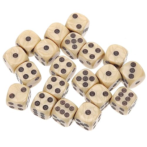 minkissy 20 Stück Würfelset für Brettspiele Acryldice mit Klaren Ziffern für Familienfeiern Partys und Spielabende Langlebige und Lesbare Spielwürfel von minkissy