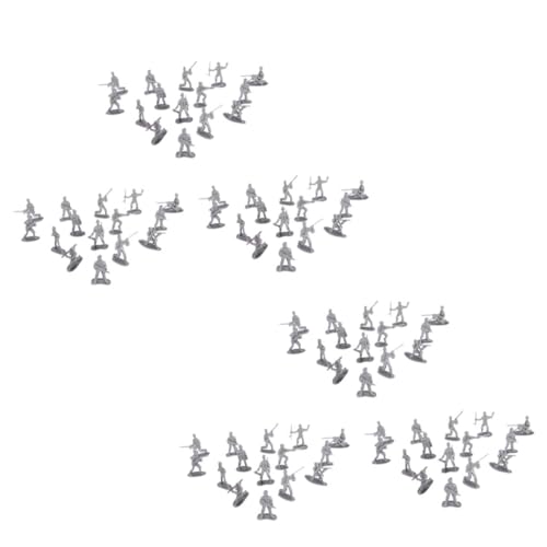minkissy 200 Stück Militärisches Soldaten Figuren aus Kunststoff Realistisches Modell für Statische Soldaten Spielfiguren für Fantasievolles Wargaming Zufällige Farbe von minkissy