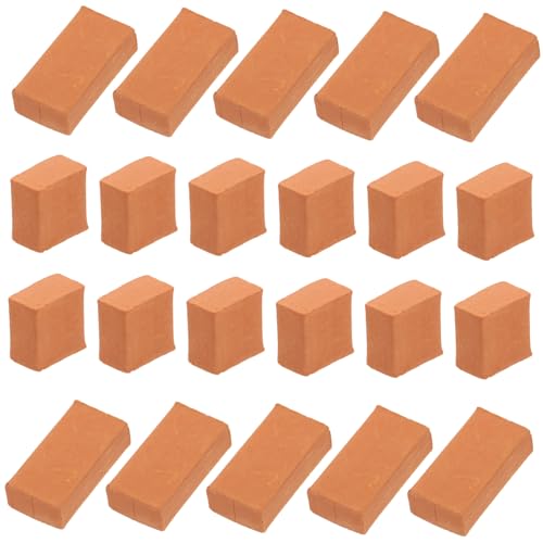 minkissy 200 Stück Miniatur Ziegelsteine DIY Ziegelmodell für Miniatur Landschaftsbau für Sandtisch Puppenhaus und Modellbaugestaltung von minkissy
