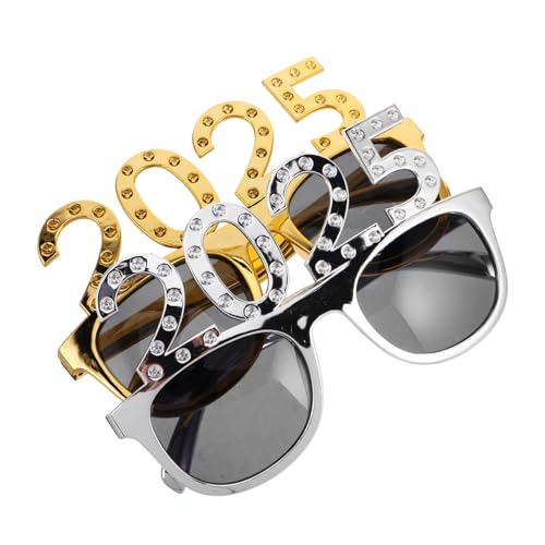 minkissy 2025 Anzahl Brillen Herren Quadrat Sonnenbrille Neujahr Party Zubehör Modische Foto Prop Set minkissy 2025 Anzahl Brillen Herren Quadrat Sonnenbrille Neujahr Party Zubehör Modische Foto Prop Set von minkissy
