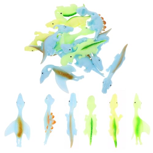 minkissy 20Stücke Dehnbare Finger Dinosaurier Spielzeuge Schleuderspielzeug für Zufällige Farben für Dinosaurier Partys und Spielspaß von minkissy