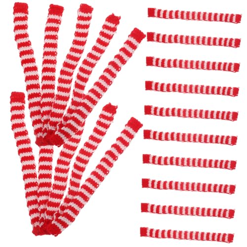minkissy 20Stücke Mini Puppenschals aus Dekorative Schals für Spielzeugfiguren Rote und Grüne Streifen für Puppen Schneemänner und Bastelprojekte minkissy 20Stücke Mini Puppenschals aus Dekorative Schals für Spielzeugfiguren Rote und Grüne Streifen für Puppen Schneemänner und Bastelprojekte von minkissy