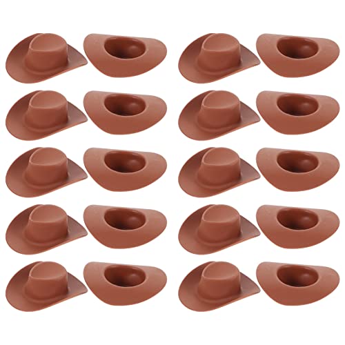 minkissy 20Stücke Miniatur Cowboyhut Kunststoff Puppenzubehör für Kreative Bastelprojekte für Robust und Langlebig für Puppenhaus Dekorationen minkissy 20Stücke Miniatur Cowboyhut Kunststoff Puppenzubehör für Kreative Bastelprojekte für Robust und Langlebig für Puppenhaus Dekorationen von minkissy