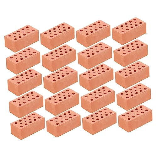 minkissy 20Stücke Miniaturziegel für DIY Simulationsziegel für Miniaturgärten Modellbau und Kreative Projekte für Bastler von minkissy