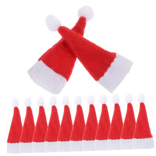 minkissy 24 Stck. Mini Weihnachtsmützen für Lollipop Dekoration DIY Mini Hüte in Bunten Farben Leicht und Kompakt Bastelaccessoires für Weihnachten Vielseitig für Party und Fotoideen von minkissy