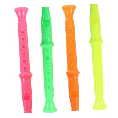 minkissy 24 Stück Flöten Bunte Musik Instrumente für Fördert Rhythmus und Musikalität Langlebig für Geburtstagsfeiern und Feste Zufällige Farbe Zufällige Farbe von minkissy