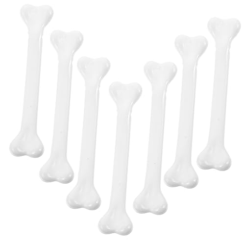 minkissy 24 Stück Halloween Skelett Knochen Deko Realistische Plastik Knochen Requisiten für Halloween Feiern Kostüme und Grusel Dekorationen von minkissy
