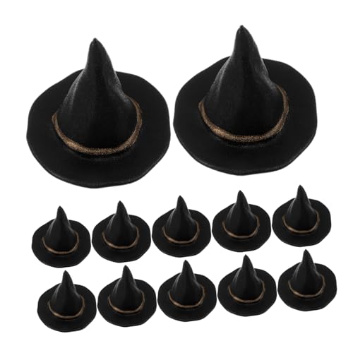 minkissy 24 Stück Schwarze Mini Kappen für Bastelarbeiten für Puppenzubehör DIY Projekte und Halloween Dekorationen minkissy 24 Stück Schwarze Mini Kappen für Bastelarbeiten für Puppenzubehör DIY Projekte und Halloween Dekorationen von minkissy