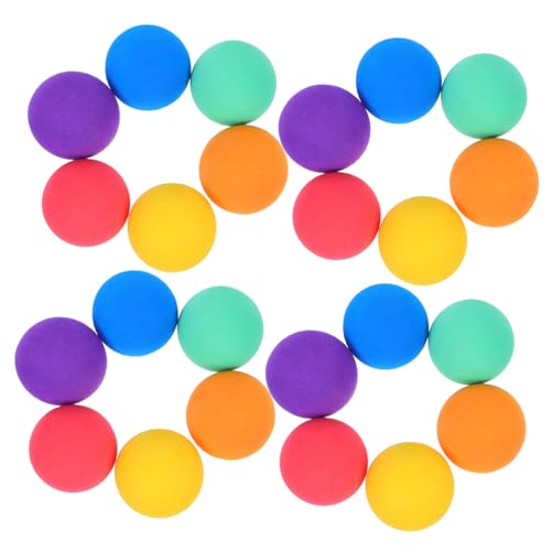 minkissy 24 Stück Teiliges Bunte Eva Schaumstoffbälle Spiel Entspannungsbälle Weiche Stress Relief Toys für Schule Party und Freizeit Jungen Mädchen von minkissy