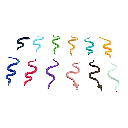 minkissy 24 Stück Teiliges Buntes Schlangenspielzeug aus Sicherem Realistisches Stress und Scherzartikel für Party Festival Halloween und Garten Farbenfrohe Deko und Zufällige Farbe minkissy 24 Stück Teiliges Buntes Schlangenspielzeug aus Sicherem Realistisches Stress und Scherzartikel für Party Festival Halloween und Garten Farbenfrohe Deko und Zufällige Farbe von minkissy