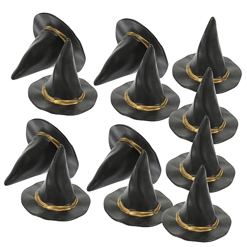 minkissy 24 Stück Teiliges Mini Hexenhüte für Halloween Dekoration Charmante DIY Zubehör für Puppenhaus und Kreative Bastelprojekte Leicht und Sicher für Foto Requisiten und von minkissy