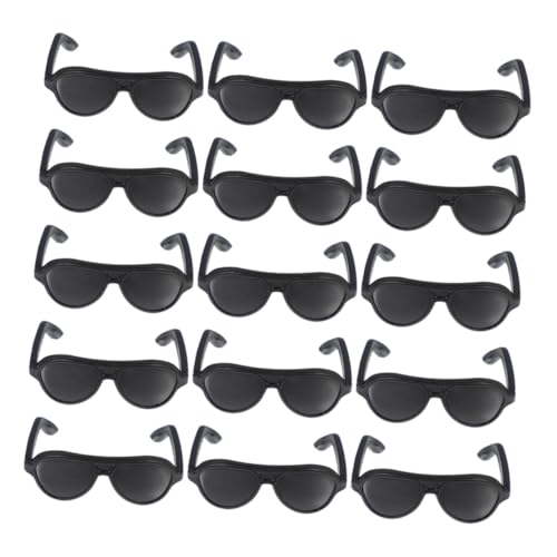 minkissy 24 Stück Teiliges Mini Puppensonnenbrillen aus Leichtem Strapazierfähige Puppenhaus Accessoires für DIY Bastelprojekte Geeignet für Puppen und Mini Dekoration von minkissy