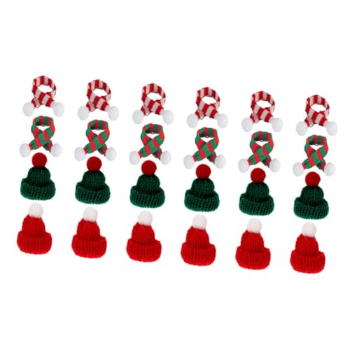 minkissy 24 Stück Teiliges Mini Strickset mit Weihnachtsmützen und Schals Langlebige Mini Flaschen Deko Festliche Accessoires für Puppen Schneemänner und Kleine Figuren minkissy 24 Stück Teiliges Mini Strickset mit Weihnachtsmützen und Schals Langlebige Mini Flaschen Deko Festliche Accessoires für Puppen Schneemänner und Kleine Figuren von minkissy