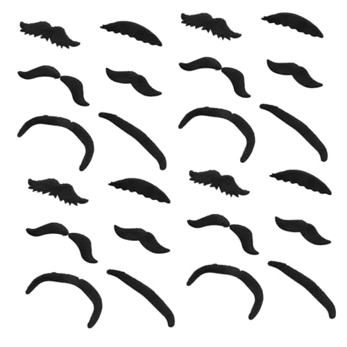 minkissy 24 Stück Teiliges Selbstklebender Schwarzer Fake Schnurrbärte und Realistisch aus Hochwertigem Chemiefasermaterial für Kostüme Festivals und Partydekorationen minkissy 24 Stück Teiliges Selbstklebender Schwarzer Fake Schnurrbärte und Realistisch aus Hochwertigem Chemiefasermaterial für Kostüme Festivals und Partydekorationen von minkissy