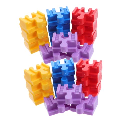 minkissy 24 Teiliges Für – Würfel Gleisverbinder Kits Kompatibel Mit Mini Modellen Schienen Kompatibel Mit Kleinkind Adapter Holzbahnhof Baueisenbahn von minkissy