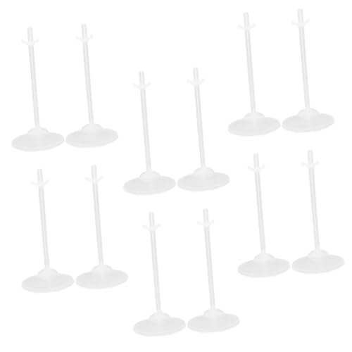 minkissy 24Stücke Puppen Display Ständer Transparente Puppenstütze für Mädchen Figuren Stabiler Puppenhalter für Puppenhaus Zubehör Langlebig und Einfach zu Verwenden von minkissy