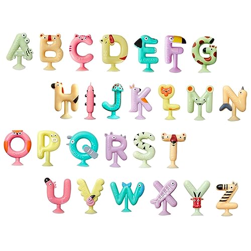 minkissy 26Stücke Teiliges Saugnapf Buchstaben für Tier Alphabet Badespielzeug Lernen und Spiel im Bad für Kleinkinder und Vorschulkinder minkissy 26Stücke Teiliges Saugnapf Buchstaben für Tier Alphabet Badespielzeug Lernen und Spiel im Bad für Kleinkinder und Vorschulkinder von minkissy
