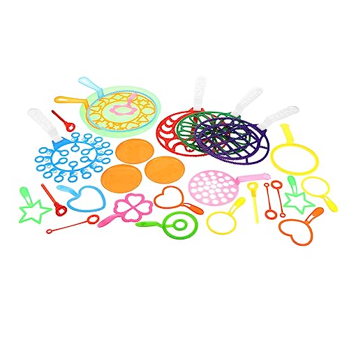 minkissy 28 Stück Buntes Seifenblasen Set für Teiliges Bubble Making Toys Große und Kleine Blasenspielzeuge für Partys und Outdoor Aktivitäten Sicher und Leicht zu Bedienen von minkissy