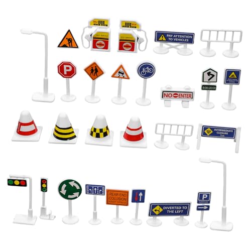 minkissy 28 Stück Teiliges Spielset mit Verkehrsschildern für Robuste DIY Straßenverkehrszeichen für Lernspiele und Verkehrssicherheit für Vorschulkinder und Sandkastenaktivitäten minkissy 28 Stück Teiliges Spielset mit Verkehrsschildern für Robuste DIY Straßenverkehrszeichen für Lernspiele und Verkehrssicherheit für Vorschulkinder und Sandkastenaktivitäten von minkissy