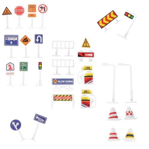 minkissy 28 Stück Teiliges Verkehrsschild Spielset für Straßenverkehrszeichen Lernspielzeug für Verkehrssicherheit und Straßenkenntnisse für Rollenspiele und Sandtischaktivitäten minkissy 28 Stück Teiliges Verkehrsschild Spielset für Straßenverkehrszeichen Lernspielzeug für Verkehrssicherheit und Straßenkenntnisse für Rollenspiele und Sandtischaktivitäten von minkissy
