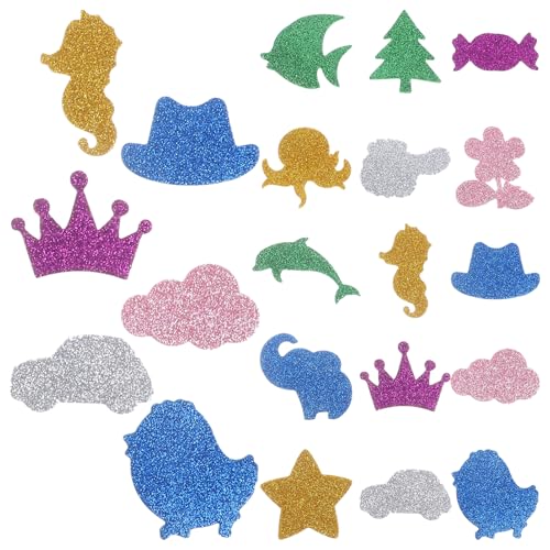 minkissy 28Stücke Selbstklebende Cartoon Tier Aufkleber aus Schaum Bunte DIY Sticker für Bastelprojekte Abnehmbare Dekoration ohne Rückstände von minkissy