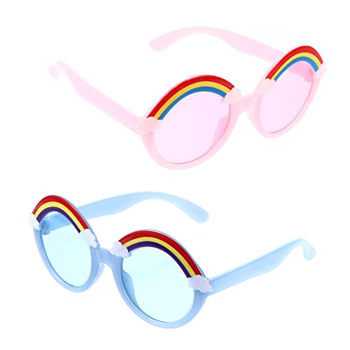 minkissy 2Paare Regenbogen Sonnenbrillen Sichere Eyewear für Jungen für Festivals Lustige Fotorequisiten UV für Sommer minkissy 2Paare Regenbogen Sonnenbrillen Sichere Eyewear für Jungen für Festivals Lustige Fotorequisiten UV für Sommer von minkissy