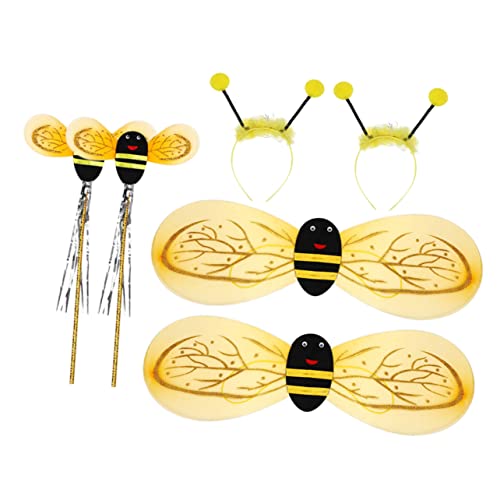 minkissy 2Sätze Bienenkostüm für Teiliges Cosplay Outfit mit Flügeln und Haarreif für Halloween Geburtstagsfeiern und Kostümpartys Leicht minkissy 2Sätze Bienenkostüm für Teiliges Cosplay Outfit mit Flügeln und Haarreif für Halloween Geburtstagsfeiern und Kostümpartys Leicht von minkissy