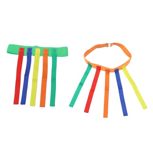minkissy 2Sätze Outdoor Sportspielzeug Fangschwanz Spiel für Kindergarten und Familienaktivitäten Sensorisches Trainingsspielzeug für Fördert und Soziale Fähigkeiten von minkissy