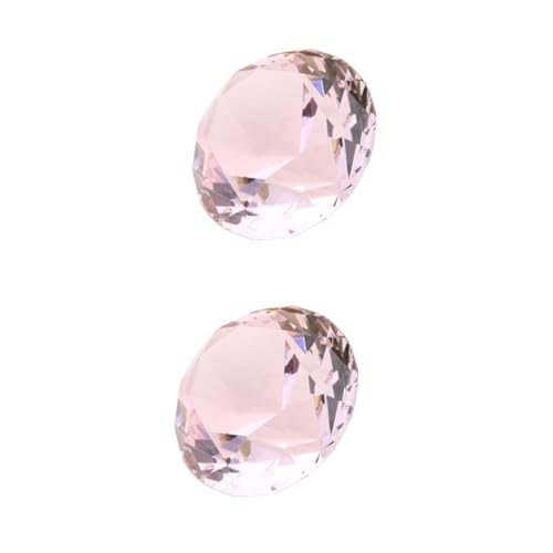 minkissy 2St Hochzeit Diamanten Diamant-Tischkonfetti Diamantverzierung heim Strasssteine Vase künstliche Diamanten Kunstdiamant schlank Briefbeschwerer Kristallglas großes Juwel Kind Kranz von minkissy