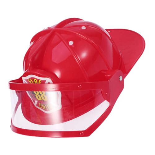 minkissy 2Stücke Feuerwehrhelm für Leichter Feuerwehrmann Hut Verstellbare Mütze für Rollenspiele Kreatives Kostümzubehör für Partys und Geburtstagsfeiern von minkissy