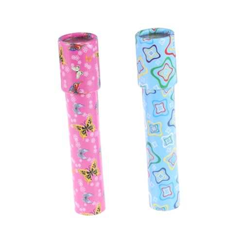 minkissy 2Stücke Kaleidoskopspielzeug Lustiges Lernspielzeug für Rotierendes Zufälliger Farbe Fördert Sehvermögen und Koordination von minkissy
