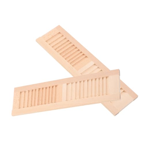 minkissy 2Stücke Miniatur Fensterläden aus Holz DIY Puppenhaus Zubehör Dekorative Fensterläden für Puppenmöbel und Spielzeugdekoration Robust und Realistisch Gestaltet minkissy 2Stücke Miniatur Fensterläden aus Holz DIY Puppenhaus Zubehör Dekorative Fensterläden für Puppenmöbel und Spielzeugdekoration Robust und Realistisch Gestaltet von minkissy