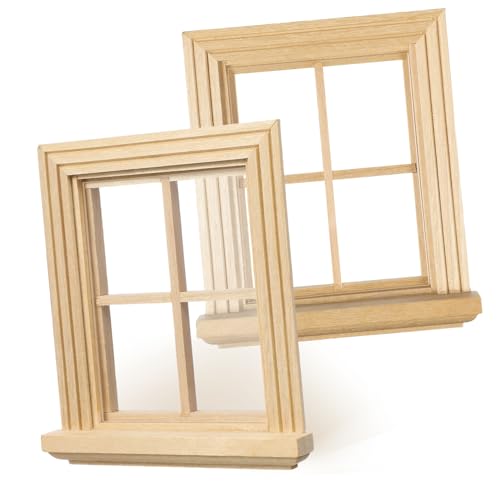 minkissy 2Stücke Miniaturfensterrahmen aus Birkenholz Rustikale Puppenhausmöbel DIY Dekorationen für Winzige Zimmer und Ausstellungsmodelle minkissy 2Stücke Miniaturfensterrahmen aus Birkenholz Rustikale Puppenhausmöbel DIY Dekorationen für Winzige Zimmer und Ausstellungsmodelle von minkissy