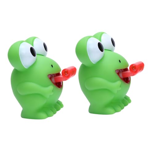 minkissy 2Stücke Quetschspielzeug Cartoon Frosch für Stressabbau Tragbares Tierspielzeug für Zuhause Büro und Schule von minkissy