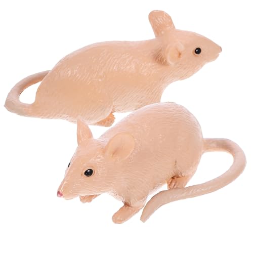 minkissy 2Stücke Realistische Lebensechte Ratten Modelle für Kognitives Tier Wahrnehmung und Denkentwicklung von minkissy