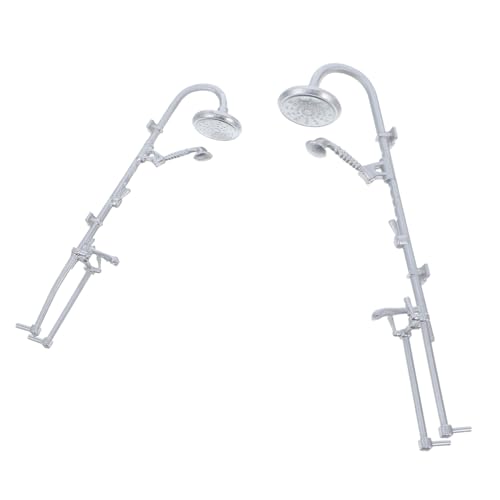 minkissy 2Stücke Teiliges Miniatur Duschraum Modell für Puppenhäuser Realistische Badezimmer Dekoration aus Robustem für Mini Heimdekorationen und Kreative Szenengestaltung von minkissy