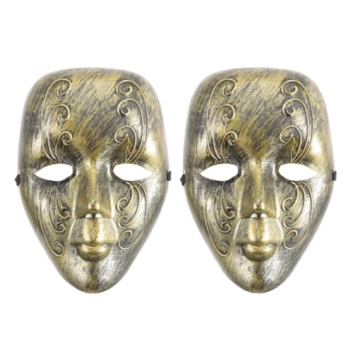 minkissy 2Stücke Vintage Maske Für Karneval Halloween Komplettgesichtsmaske Mit Design Für Maskerade Bälle Themenpartys Leicht Für Herren Damen minkissy 2Stücke Vintage Maske Für Karneval Halloween Komplettgesichtsmaske Mit Design Für Maskerade Bälle Themenpartys Leicht Für Herren Damen von minkissy