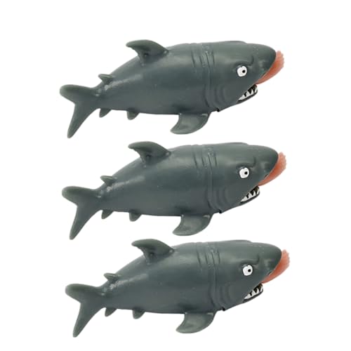 minkissy 3 STÜCKE Teiliges Man Essender Squeeze Weiche Cartoon Delfin Prank Toys Stressabbauendes Vent Ball Gadget für Lustige Party Scherzartikel Sensorisches zum Drücken von minkissy