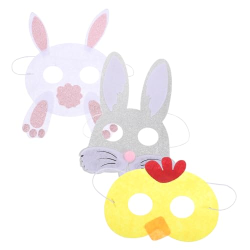 minkissy 3 Sätze Maske Kinderkostüme Kostümzubehör Zu Ostern Kaninchen-cosplay Gastgeschenke Für Ostern Cosplay-kostüm-stütze Filzstoff 3 Stück * 3 minkissy 3 Sätze Maske Kinderkostüme Kostümzubehör Zu Ostern Kaninchen-cosplay Gastgeschenke Für Ostern Cosplay-kostüm-stütze Filzstoff 3 Stück * 3 von minkissy