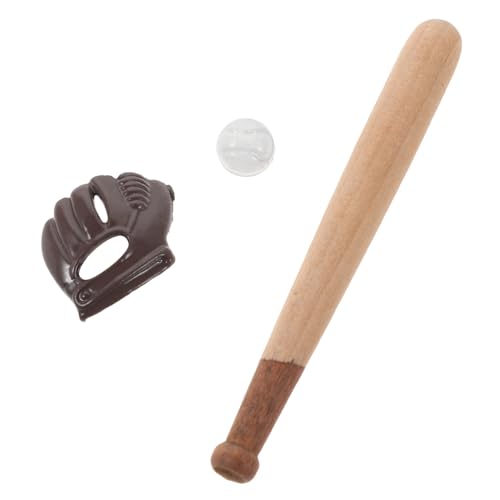 minkissy 3 Sätze Miniatur Baseball Bat Ball Handschuh für Puppenhaus Realistische Robuste Baseball Miniaturen Kompakte Mini-Accessoires für Sammler Bastelprojekte und Puppenhausdeko minkissy 3 Sätze Miniatur Baseball Bat Ball Handschuh für Puppenhaus Realistische Robuste Baseball Miniaturen Kompakte Mini-Accessoires für Sammler Bastelprojekte und Puppenhausdeko von minkissy